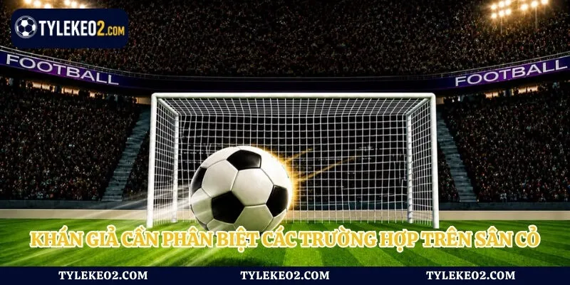 Khán giả cần phân biệt các trường hợp trên sân cỏ
